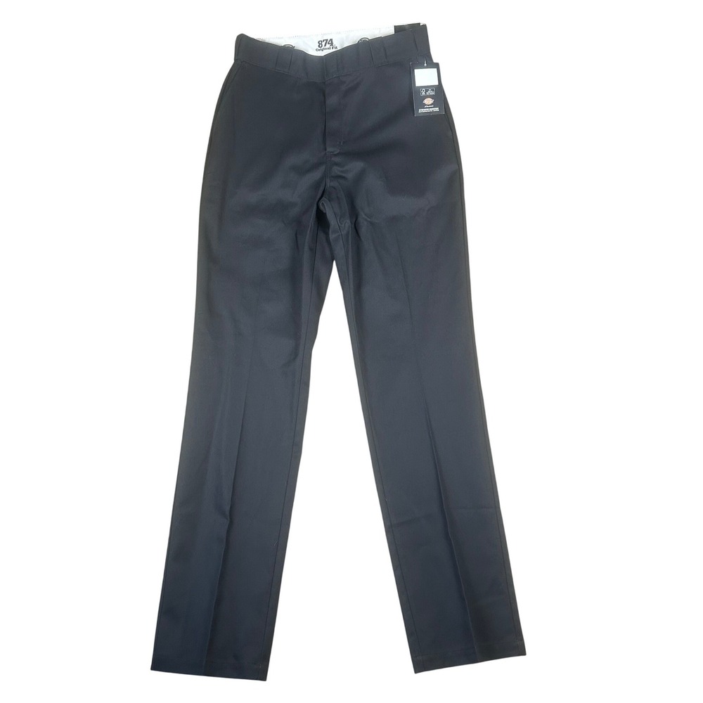 Dickies 874 Original Fit Women Black Work Pants FP874BSK Size 6/28 Long NWT